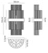 Kade Wall Light Brass - Amber Glass